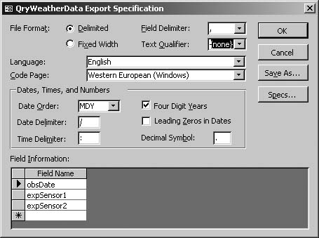 When exporting to text, by default the wizard will surround your data with quotes—which you probably don’t want. To get rid of them, set Text Qualifier to “{none}.”