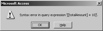 This is one of several misleading errors you can get if you omit the equals sign at the start of your expression.