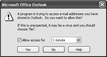 Asking for permission to access Outlook’s data