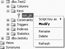 Changing constraint properties