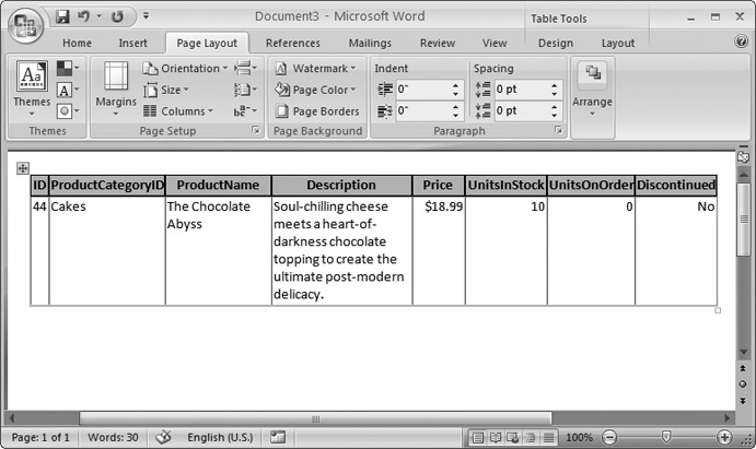 If you copied your last edit to the clipboard, you need two steps to put it back into place. First, paste it into another program (like Word, shown here). Then, select just the data you want to use, and copy it back to the clipboard by pressing Ctrl+C. Finally, switch back to Access, head over to the field you want to change, and then paste the new value by pressing Ctrl+V.