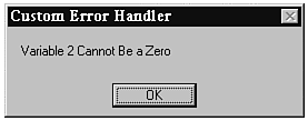 A custom error handler.
