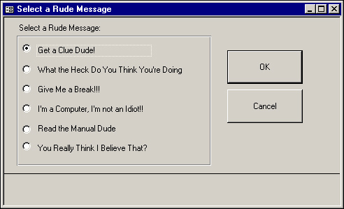 The rude messages builder.