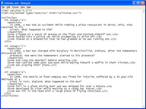 Simple text editors such as Windows Notepad allow you to edit XML documents as plain text.