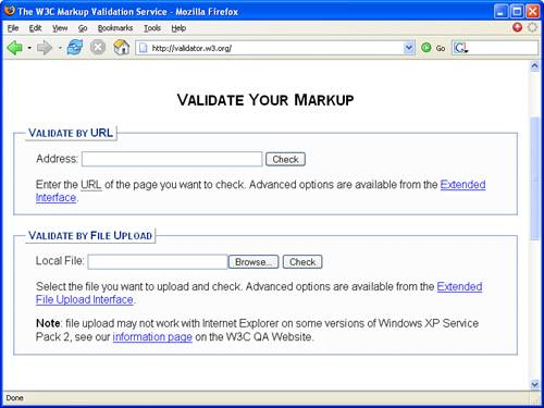 The W3C Validator service is capable of validating XHTML documents as well as HTML documents.