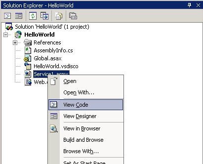 Edit the HelloWorld code