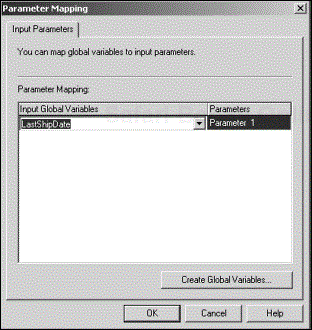 The Parameter Mapping dialog box.