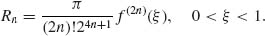 numbered Display Equation