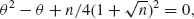 Unnumbered Display Equation