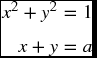 unnumbered Display Equation