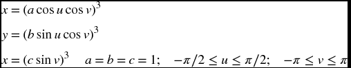 unnumbered Display Equation