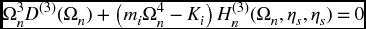 numbered Display Equation