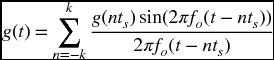 numbered Display Equation