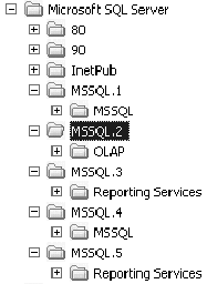 Folder hierarchy in SQL Server 2005