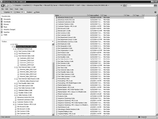 File storage for SSAS catalogs