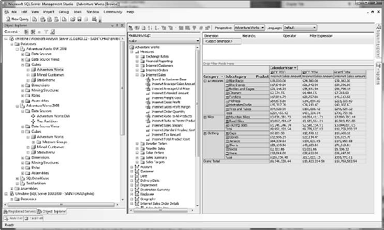 Cube browser in SSMS