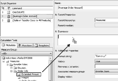 Dragging a field to the Expression box