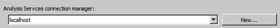 Selecting a connection to Analysis Services