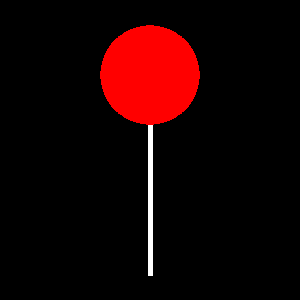An example lollipop using the circle and line commands