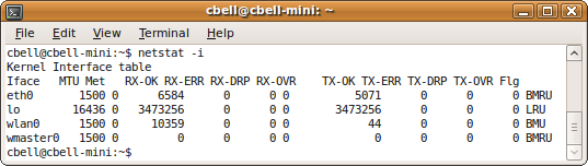 The netstat command