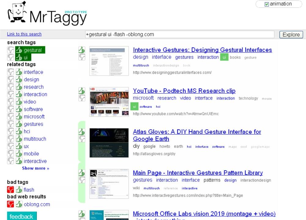 MrTaggy, a PARC experiment