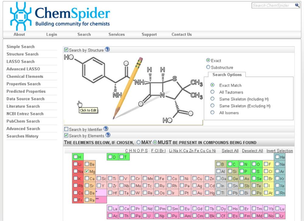 A search engine for chemists