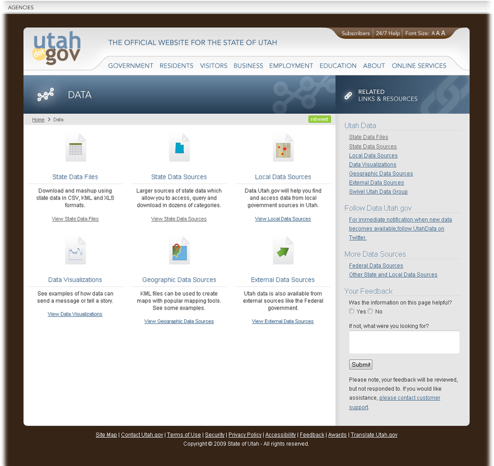 Utah.gov data directory