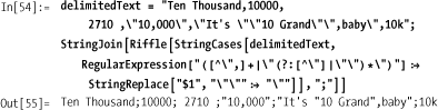 Changing delimiters