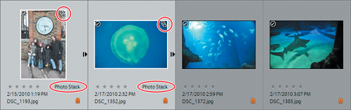 Stacking photos automatically