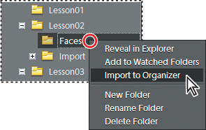 Viewing and managing files by folder location