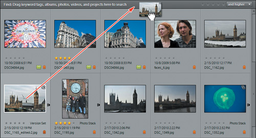 Finding photos by visual similarity