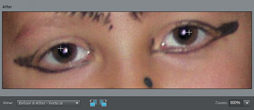 Using the Red Eye Removal tool