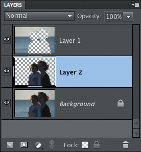 Using layers to isolate parts of an image