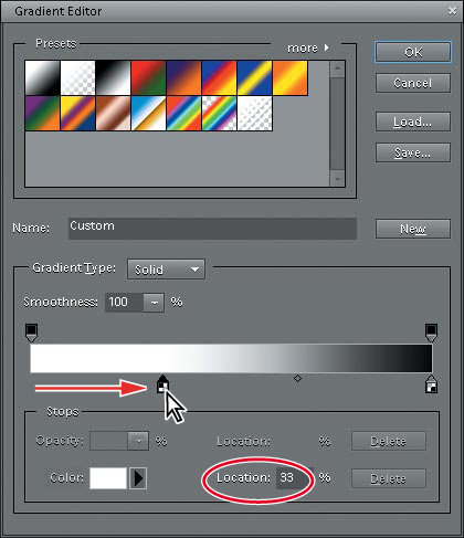 Creating a gradient layer mask