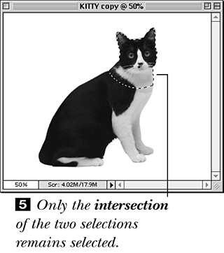 To select the intersection of two selections: