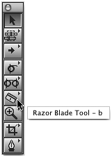 Using the Razor Blade Tool