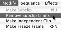 Removing Subclip Limits