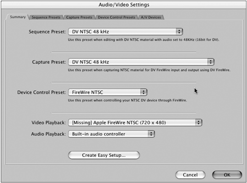 Audio/Video Settings