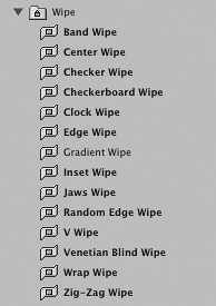 Applying Wipe Transitions