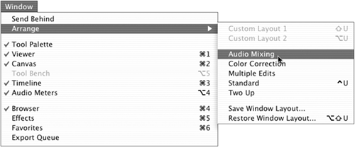 Working with the Audio Mixer