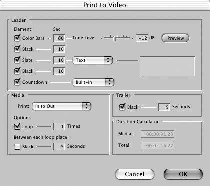 Printing to Video