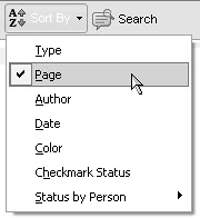 Select the sort order from the Sort By pull-down menu.