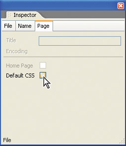 Creating a site without a default CSS file