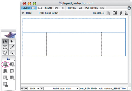 Creating a page using liquid layouts