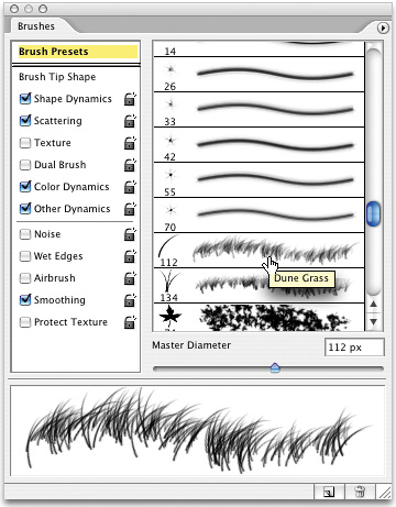 PAUSING FOR A BRUSH PREVIEW