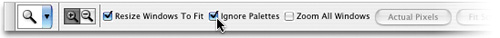 LET THOSE WINDOWS BREATHE!History paletteundo featureIgnore Palettes option,keyboard shortcutsmultiple undospalettesprotectingpaletteszoomingshortcutsmultiple undostoolsZoomundo featuremultiple undo shortcutwindowszoomingZoom tool,zoomingpaletteszoomingwindows