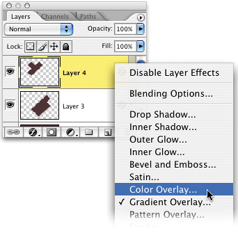 AVOIDING THE LAYER MENUcommandsSelect Linked LayersLayer menu,Layer Style dialog,layerslinkedlayerslocking/unlockinglayerstips forLayers palette,linked layers,locked layers,menusLayerpalettesLayersSelect Linked Layers command,