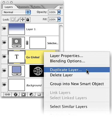 COPY A LAYER IN THE SAME LOCATION IN ANOTHER DOCUMENT