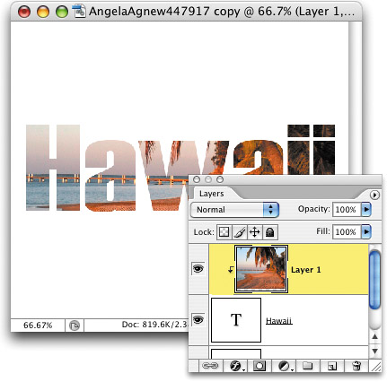 PICTURE THIS: PUTTING A PHOTO INSIDE TYPE