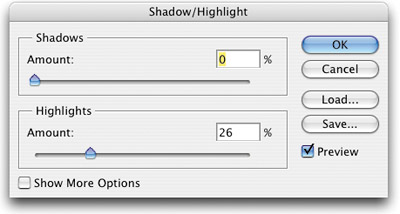 CORRECTING HIGHLIGHTS? WATCH OUT FOR OPEN SHADOWS!